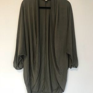 Olive slouchy cardigan!
